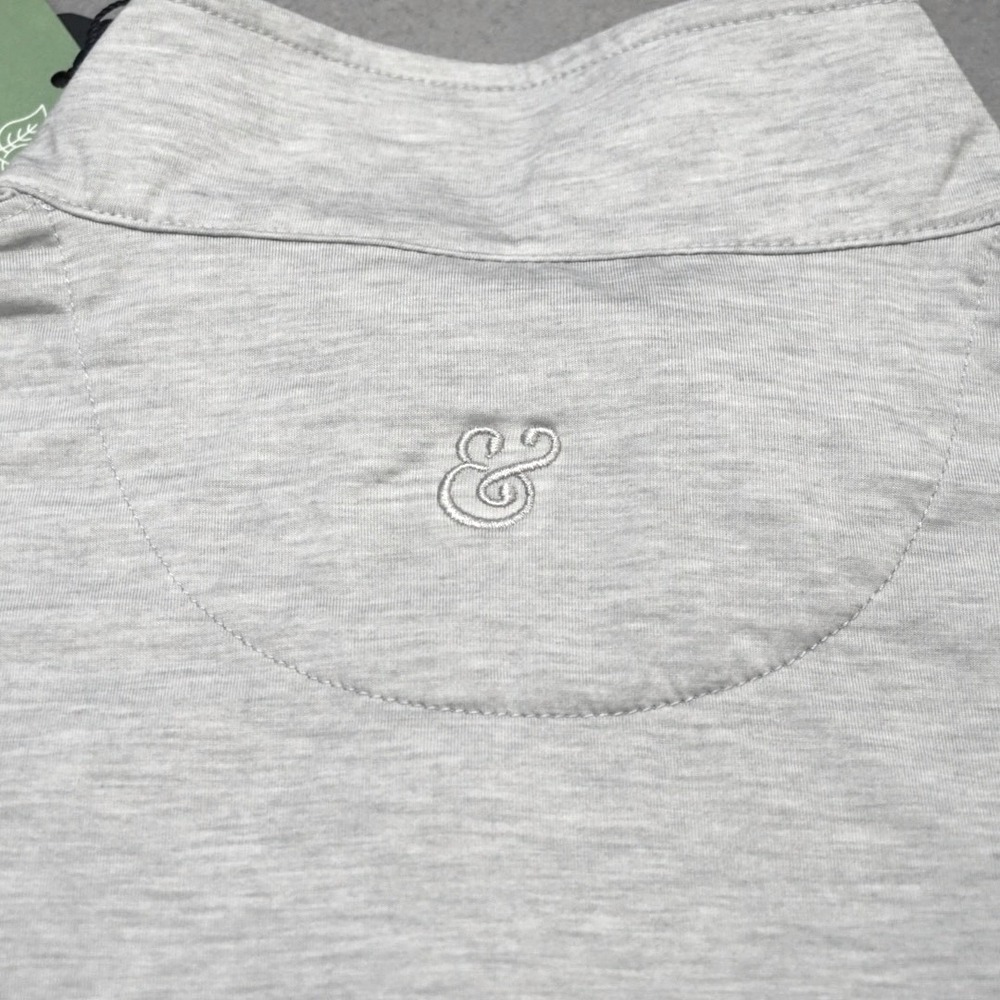 COLLARS & CO Dri Release Performance 1/4 Zip Pullover Mens Medium Gray NWT - Picture 9 of 9